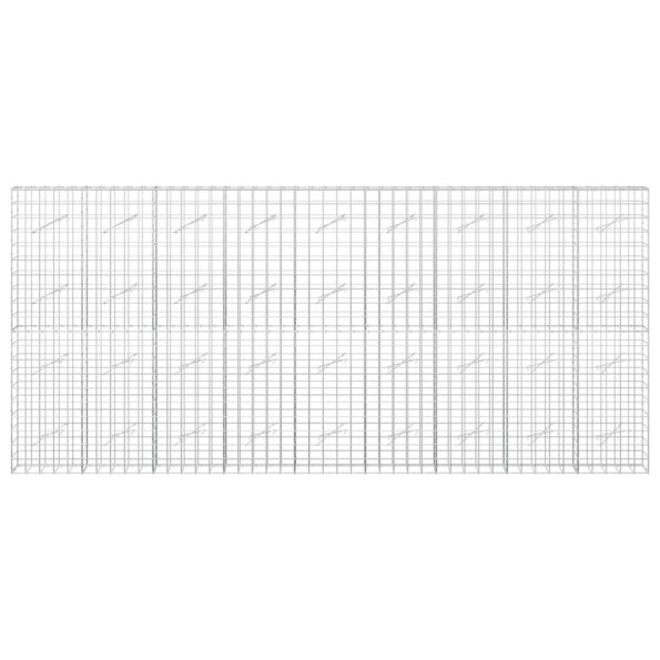 vidaXL Gabión s drôtom 5 mm a sieťou 10x10 cm 450x10x200 cm – Obrázok 3