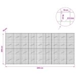 vidaXL Gabión s drôtom 5 mm a sieťou 10x10 cm 450x10x200 cm – Obrázok 6