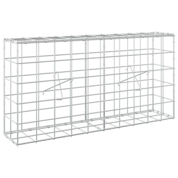 vidaXL Gabión s drôtom 5 mm a sieťou 10x10 cm 100x20x50 cm – Obrázok 2
