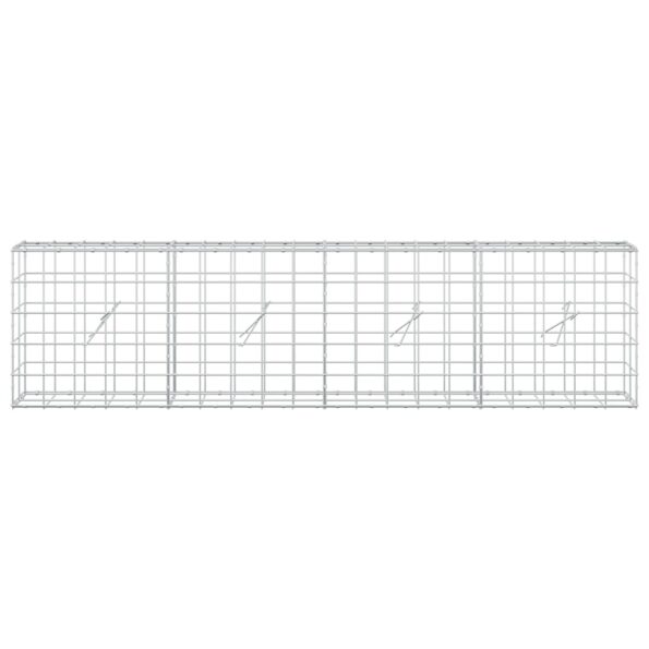 vidaXL Gabión s drôtom 5 mm a sieťou 10x10 cm 200x20x50 cm – Obrázok 3