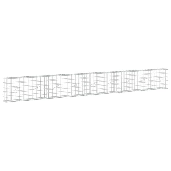 vidaXL Gabión s drôtom 5 mm a sieťou 10x10 cm 450x20x50 cm – Obrázok 2