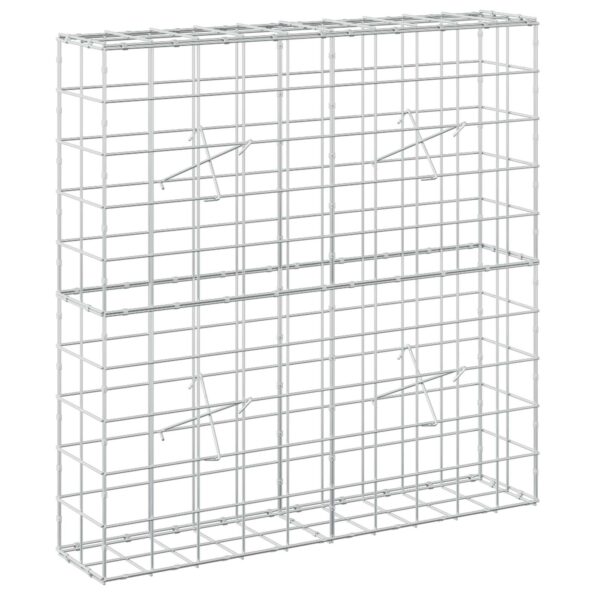 vidaXL Gabión s drôtom 5 mm a sieťou 10x10 cm 100x20x100 cm – Obrázok 2