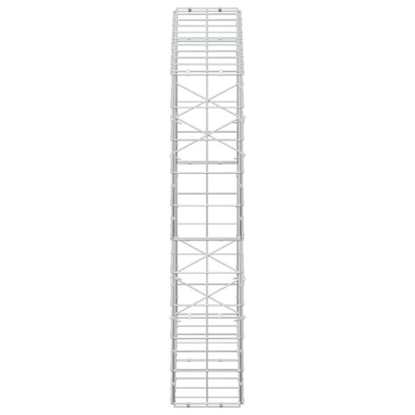 vidaXL Gabión s drôtom 5 mm a sieťou 10x10 cm 100x20x100 cm – Obrázok 4
