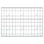 vidaXL Gabión s drôtom 5 mm a sieťou 10x10 cm 150x20x100 cm – Obrázok 3