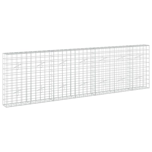 vidaXL Gabión s drôtom 5 mm a sieťou 10x10 cm 350x20x100 cm – Obrázok 2