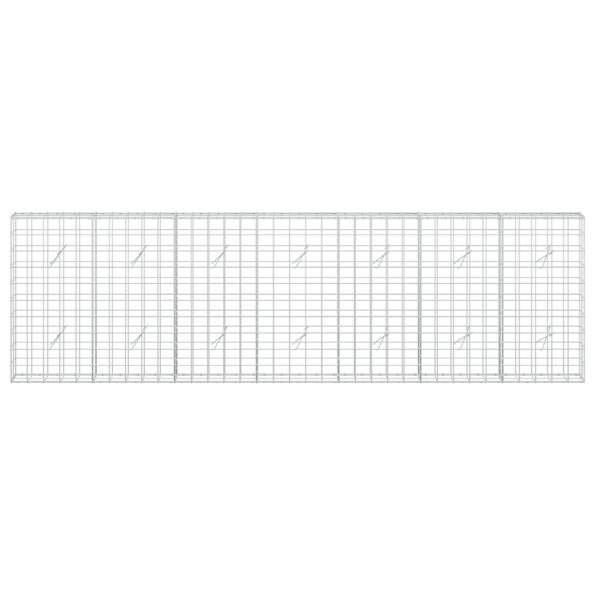vidaXL Gabión s drôtom 5 mm a sieťou 10x10 cm 350x20x100 cm – Obrázok 3