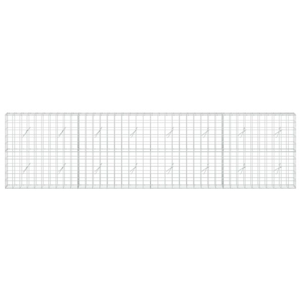 vidaXL Gabión s drôtom 5 mm a sieťou 10x10 cm 400x20x100 cm – Obrázok 3