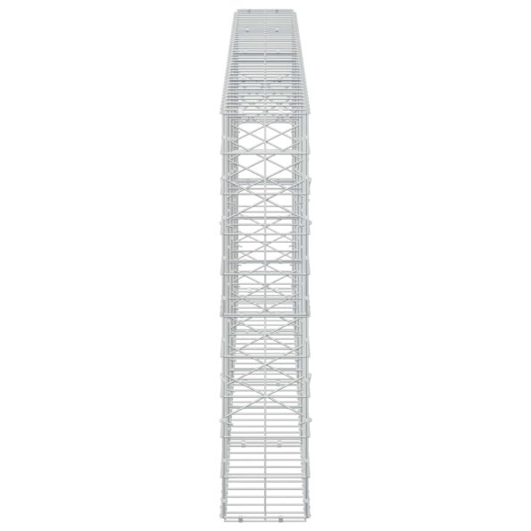 vidaXL Gabión s drôtom 5 mm a sieťou 10x10 cm 400x20x100 cm – Obrázok 4