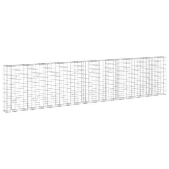 vidaXL Gabión s drôtom 5 mm a sieťou 10x10 cm 450x20x100 cm – Obrázok 2