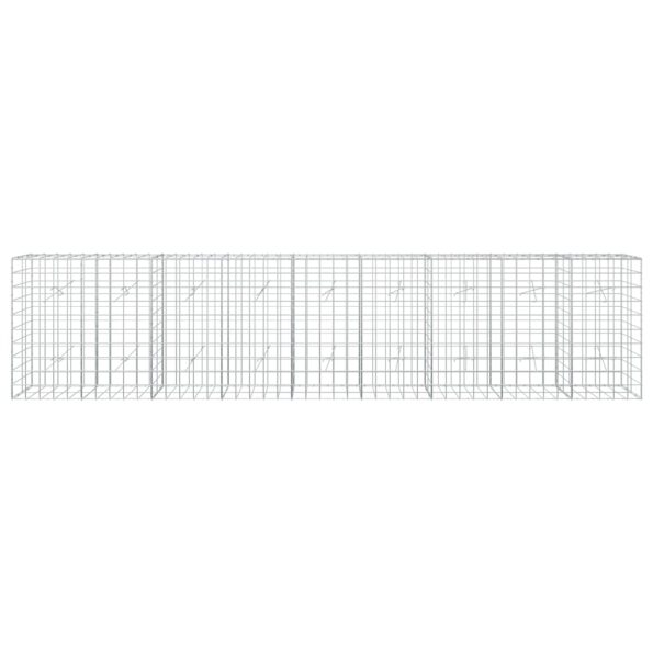 vidaXL Gabión s drôtom 5 mm a sieťou 10x10 cm 450x20x100 cm – Obrázok 3