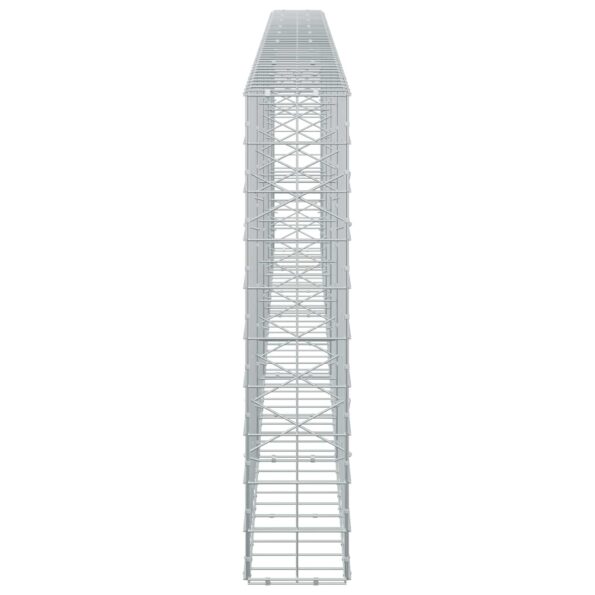 vidaXL Gabión s drôtom 5 mm a sieťou 10x10 cm 450x20x100 cm – Obrázok 4