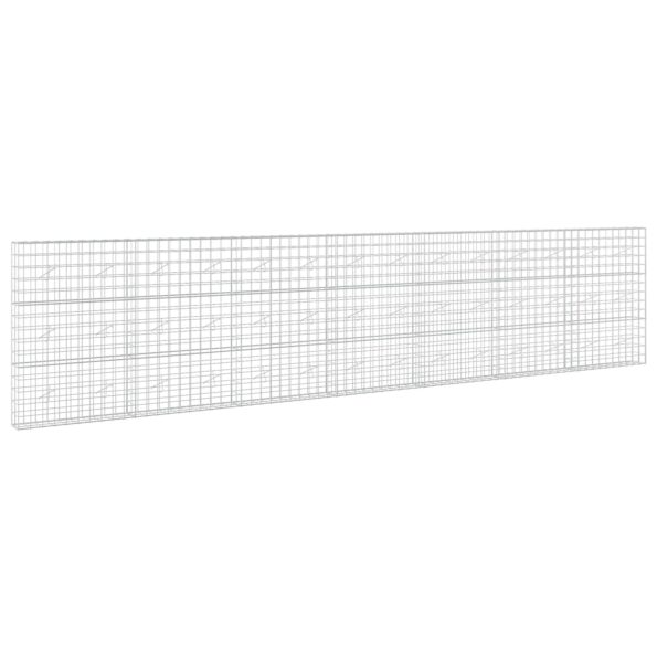 vidaXL Gabión s drôtom 5 mm a sieťou 10x10 cm 700x20x150 cm – Obrázok 2