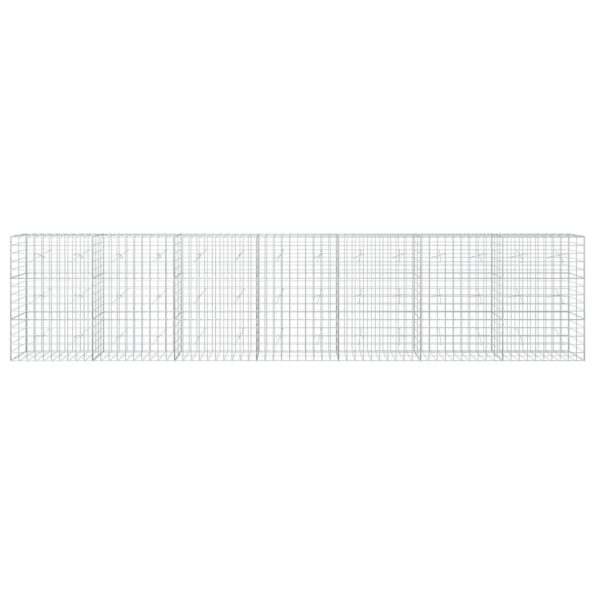 vidaXL Gabión s drôtom 5 mm a sieťou 10x10 cm 700x20x150 cm – Obrázok 3
