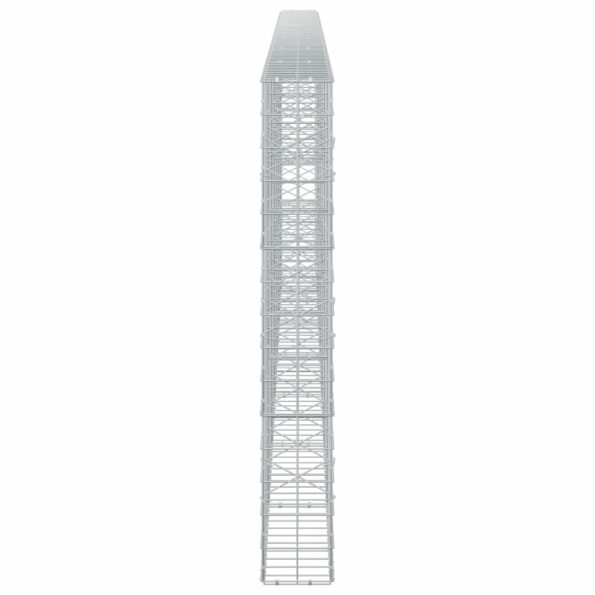 vidaXL Gabión s drôtom 5 mm a sieťou 10x10 cm 700x20x150 cm – Obrázok 4