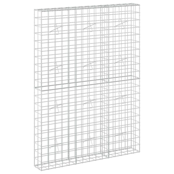 vidaXL Gabión s drôtom 5 mm a sieťou 10x10 cm 150x20x200 cm – Obrázok 2