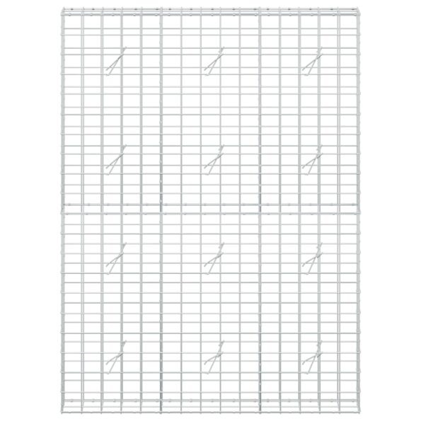 vidaXL Gabión s drôtom 5 mm a sieťou 10x10 cm 150x20x200 cm – Obrázok 3