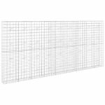 vidaXL Gabión s drôtom 5 mm a sieťou 10x10 cm 450x20x200 cm – Obrázok 2
