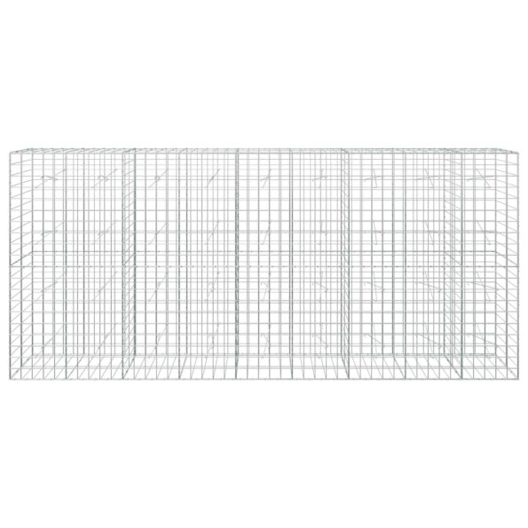 vidaXL Gabión s drôtom 5 mm a sieťou 10x10 cm 450x20x200 cm – Obrázok 3