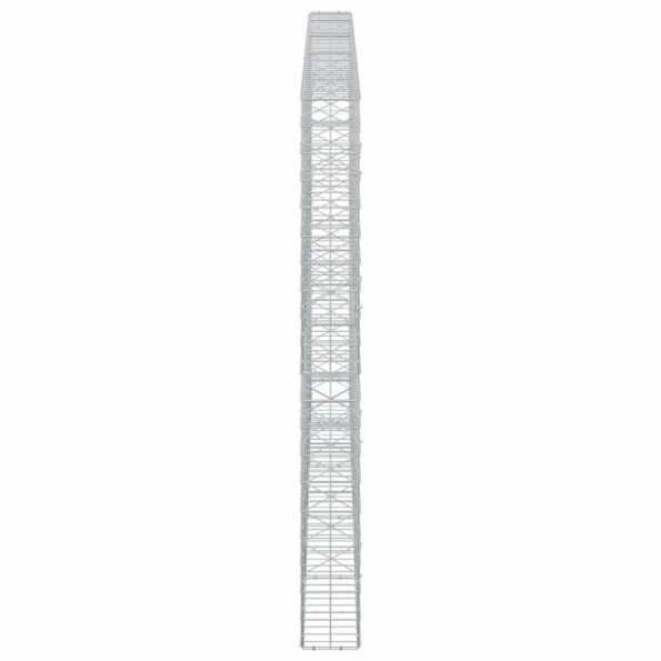 vidaXL Gabión s drôtom 5 mm a sieťou 10x10 cm 450x20x200 cm – Obrázok 4