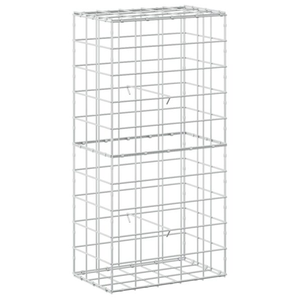 vidaXL Gabión s drôtom 5 mm a sieťou 10x10 cm 50x30x100 cm – Obrázok 2