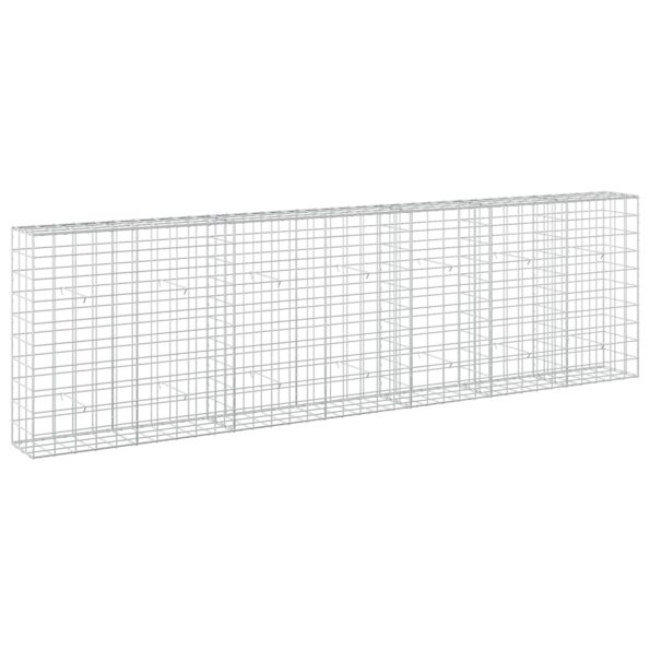 vidaXL Gabión s drôtom 5 mm a sieťou 10x10 cm 350x30x100 cm – Obrázok 2