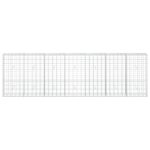 vidaXL Gabión s drôtom 5 mm a sieťou 10x10 cm 350x30x100 cm – Obrázok 3