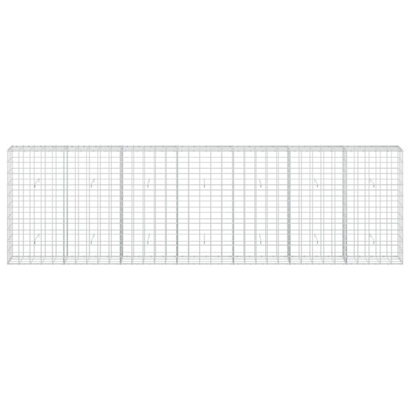 vidaXL Gabión s drôtom 5 mm a sieťou 10x10 cm 350x30x100 cm – Obrázok 3