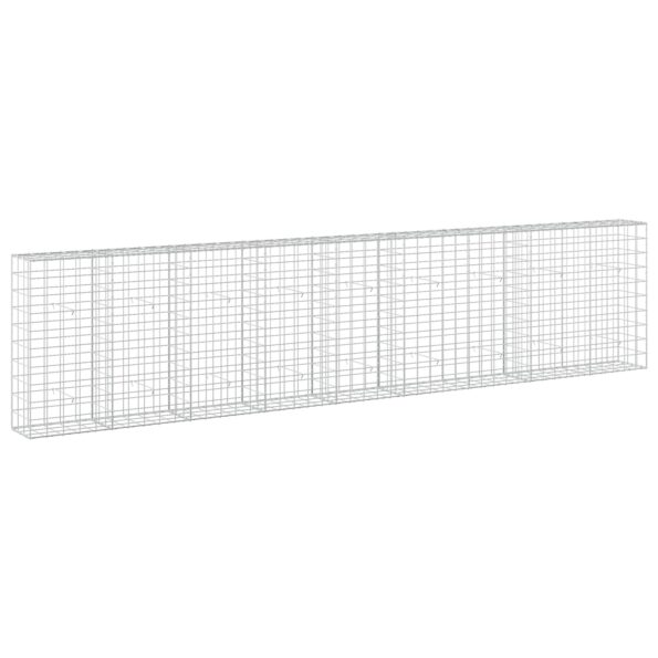 vidaXL Gabión s drôtom 5 mm a sieťou 10x10 cm 450x30x100 cm – Obrázok 2