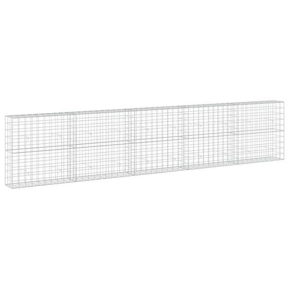 vidaXL Gabión s drôtom 5 mm a sieťou 10x10 cm 500x30x100 cm – Obrázok 2