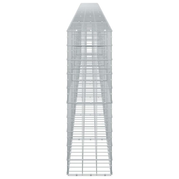 vidaXL Gabión s drôtom 5 mm a sieťou 10x10 cm 700x30x100 cm – Obrázok 4