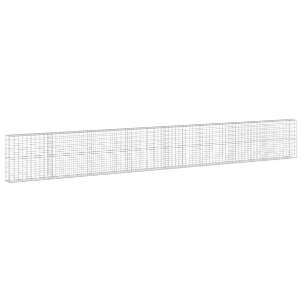 vidaXL Gabión s drôtom 5 mm a sieťou 10x10 cm 800x30x100 cm – Obrázok 2