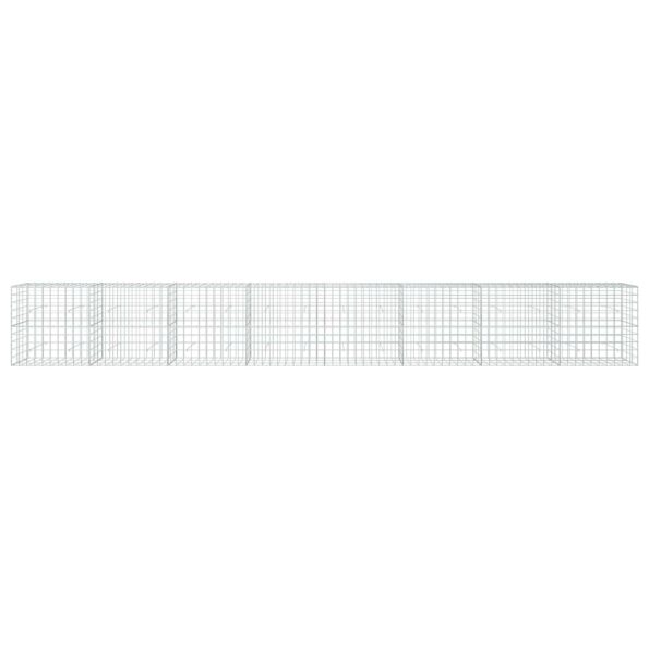 vidaXL Gabión s drôtom 5 mm a sieťou 10x10 cm 800x30x100 cm – Obrázok 3