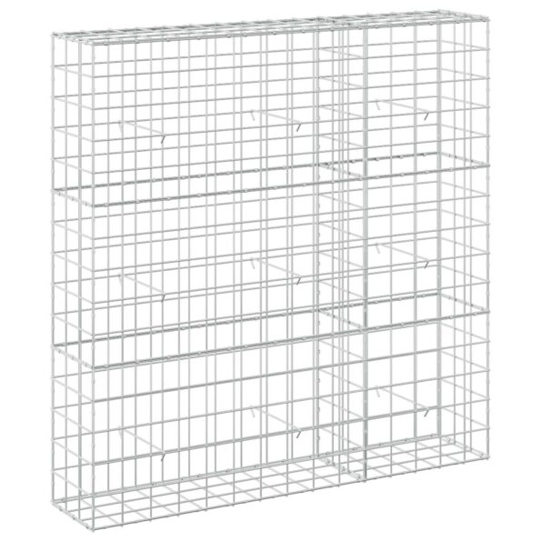 vidaXL Gabión s drôtom 5 mm a sieťou 10x10 cm 150x30x150 cm – Obrázok 2