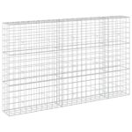 vidaXL Gabión s drôtom 5 mm a sieťou 10x10 cm 250x30x150 cm – Obrázok 2