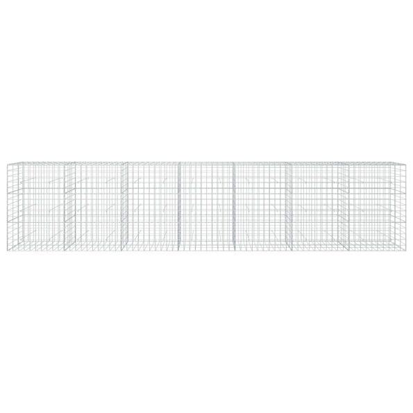 vidaXL Gabión s drôtom 5 mm a sieťou 10x10 cm 700x30x150 cm – Obrázok 3
