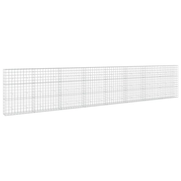 vidaXL Gabión s drôtom 5 mm a sieťou 10x10 cm 800x30x150 cm – Obrázok 2