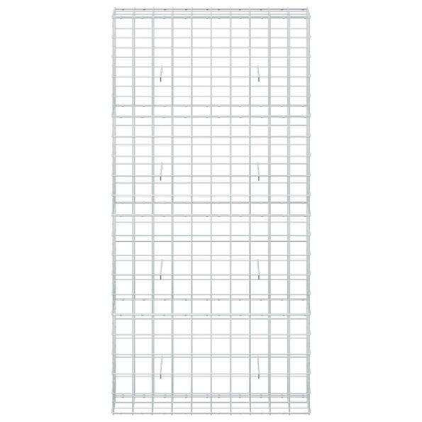 vidaXL Gabión s drôtom 5 mm a sieťou 10x10 cm 100x30x200 cm – Obrázok 3