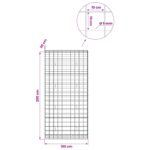 vidaXL Gabión s drôtom 5 mm a sieťou 10x10 cm 100x30x200 cm – Obrázok 6