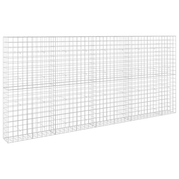 vidaXL Gabión s drôtom 5 mm a sieťou 10x10 cm 450x30x200 cm – Obrázok 2