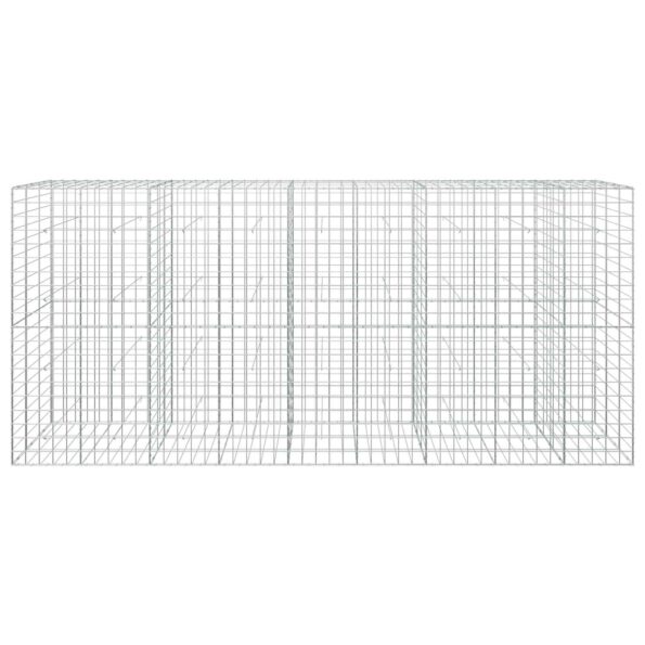 vidaXL Gabión s drôtom 5 mm a sieťou 10x10 cm 450x30x200 cm – Obrázok 3