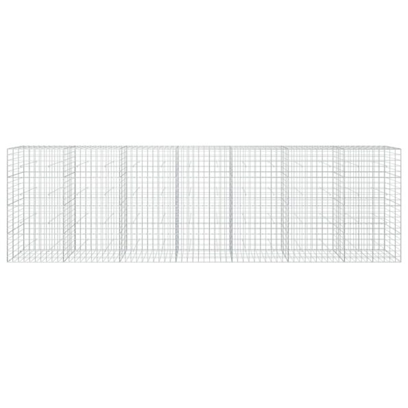 vidaXL Gabión s drôtom 5 mm a sieťou 10x10 cm 700x30x200 cm – Obrázok 3
