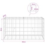 vidaXL Gabión s drôtom 5 mm a sieťou 10x10 cm 100x50x50 cm – Obrázok 6