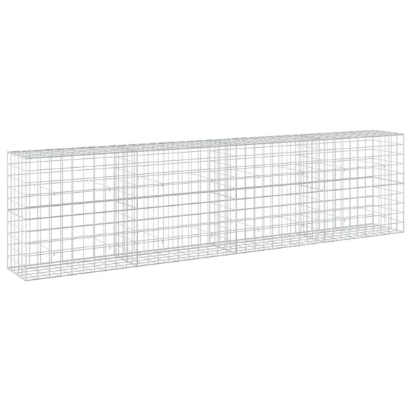 vidaXL Gabión s drôtom 5 mm a sieťou 10x10 cm 400x50x100 cm – Obrázok 2