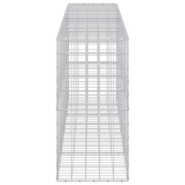 vidaXL Gabión s drôtom 5 mm a sieťou 10x10 cm 400x50x100 cm – Obrázok 4