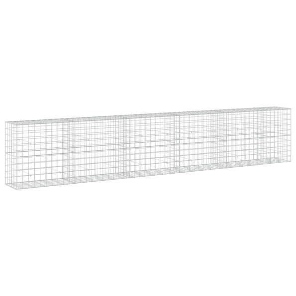 vidaXL Gabión s drôtom 5 mm a sieťou 10x10 cm 550x50x100 cm – Obrázok 2