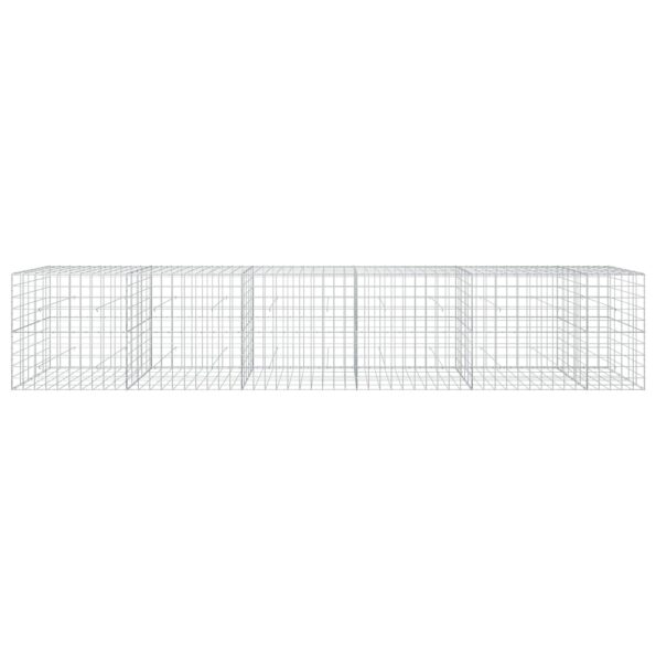 vidaXL Gabión s drôtom 5 mm a sieťou 10x10 cm 550x50x100 cm – Obrázok 3