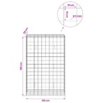vidaXL Gabión s drôtom 5 mm a sieťou 10x10 cm 100x50x150 cm – Obrázok 6
