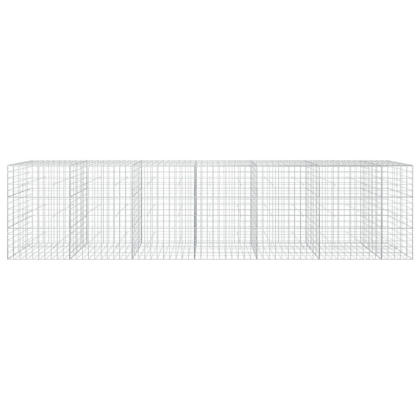 vidaXL Gabión s drôtom 5 mm a sieťou 10x10 cm 650x50x150 cm – Obrázok 3