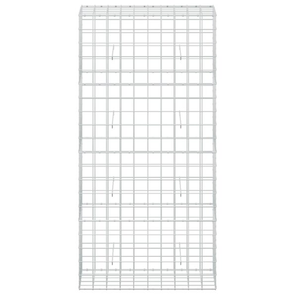vidaXL Gabión s drôtom 5 mm a sieťou 10x10 cm 100x50x200 cm – Obrázok 3