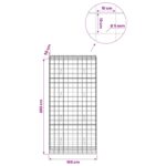 vidaXL Gabión s drôtom 5 mm a sieťou 10x10 cm 100x50x200 cm – Obrázok 6